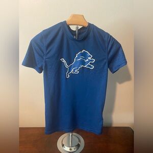 NFL Royal Blue Detroit Lions Graphic Tee Youth Medium